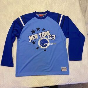 Vintage Dodeca New York 03 Athletic Blue long‎ sleeve Jersey XL